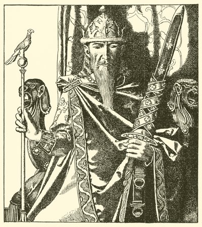 El Rey Mark de Cornualles de after Howard Pyle