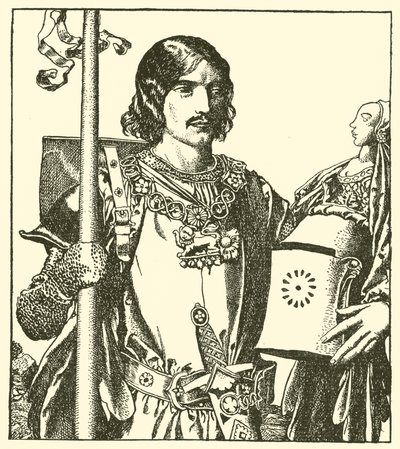 Sir Launcelot del Lago de after Howard Pyle