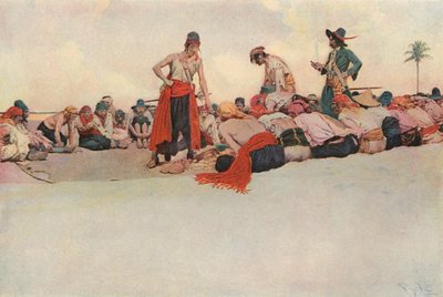 Así se dividió el tesoro de after Howard Pyle