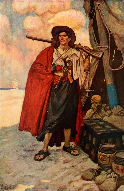 El bucanero era un tipo pintoresco de after Howard Pyle