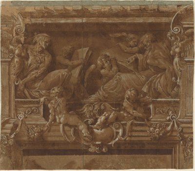 Profeta y Sibila de after Jacopo Zanguidi Italian 16th Century called Bertoia