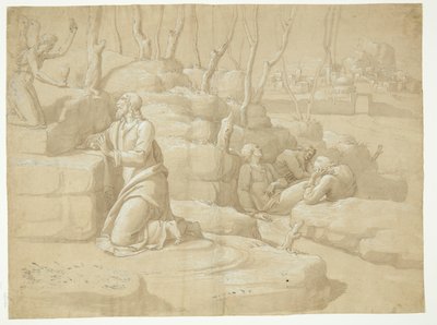 Jesús en el Huerto de Getsemaní de after Jacopo da Empoli