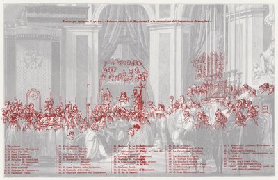La Coronación de Napoleón como Emperador de Francia en Notre Dame de París, 1804 de after Jacques Louis David