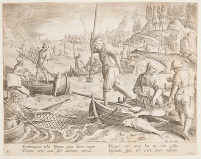 Pesca de atún de after Jan van der Straet, called Stradanus