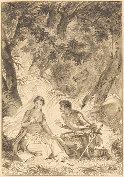 La prometida del rey de Garbe: El caballero de after Jean Honoré Fragonard