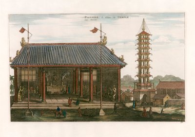 Interior de una Pagoda de after Johannes Nieuhof