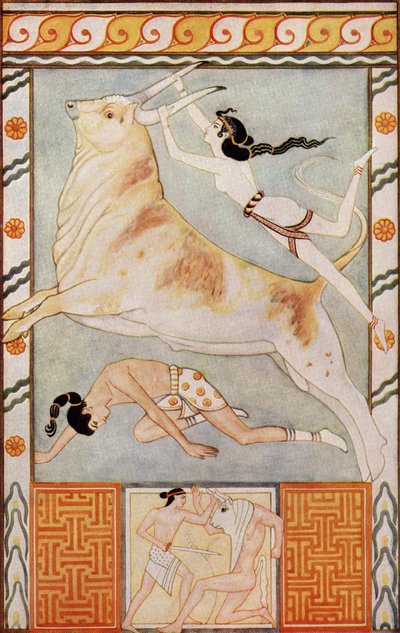 Los cazadores de toros, ilustración de 
