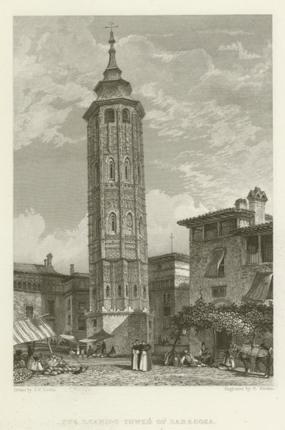 La Torre Inclinada de Zaragoza de after John Frederick Lewis