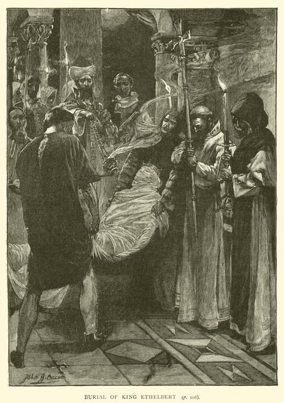 Entierro del Rey Ethelbert de after John Henry Frederick Bacon