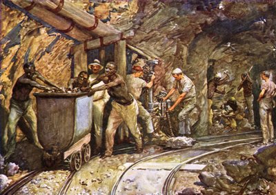 En una mina de diamantes de Kimberley de after John Henry Frederick Bacon