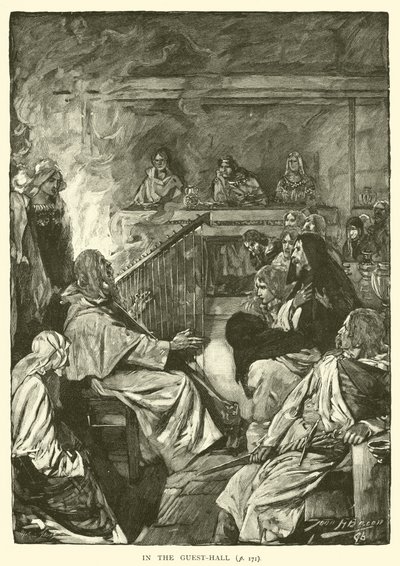 En el salón de huéspedes de after John Henry Frederick Bacon