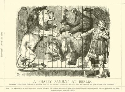 Una familia feliz en Berlín de after John Tenniel