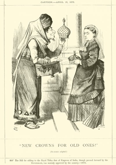 ¡Nuevas coronas por viejas! de after John Tenniel