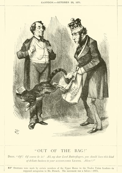 ¡Fuera de la bolsa! de after John Tenniel