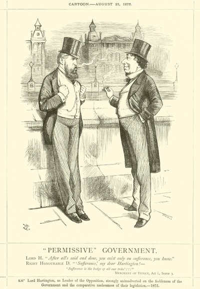 Gobierno permisivo de after John Tenniel