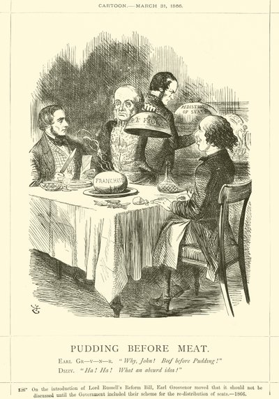 Pudín antes de la Carne de after John Tenniel