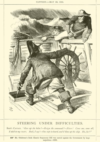 Navegando con dificultades de after John Tenniel