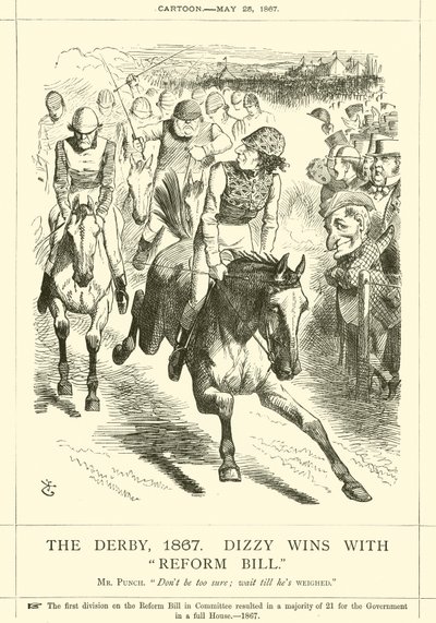 El Derby, 1867, Dizzy gana con la Ley de Reforma de after John Tenniel
