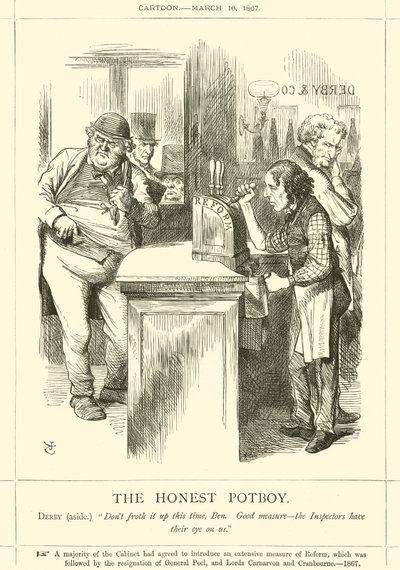 El Honesto Camarero de after John Tenniel