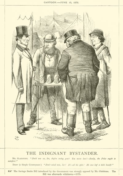 El espectador indignado de after John Tenniel