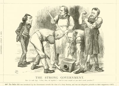 El gobierno fuerte de after John Tenniel