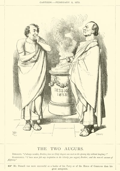 Los dos augures de after John Tenniel