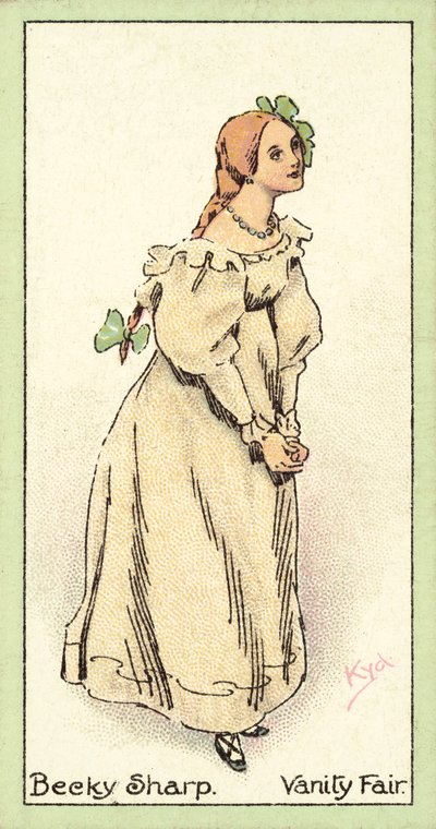 Becky Sharp, Vanity Fair (cromolitografía) de after Joseph Clayton Clarke