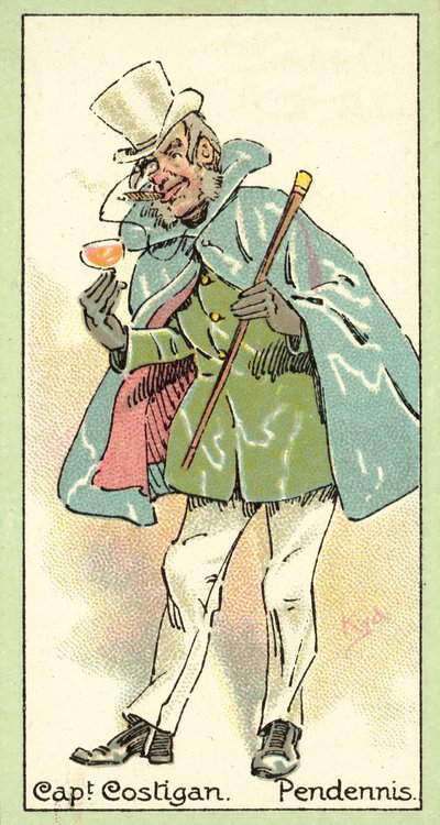 Capitán Costigan, Pendennis (cromolitografía) de after Joseph Clayton Clarke