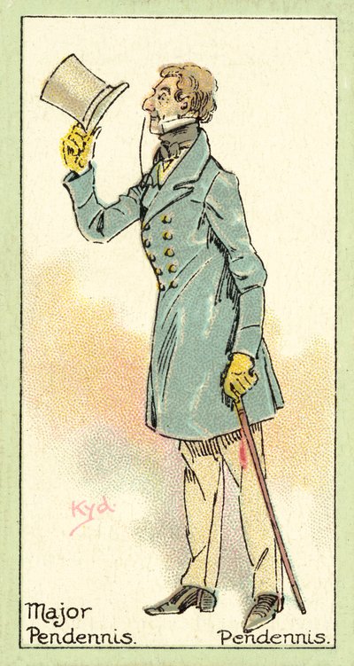 Mayor Pendennis, Pendennis (cromolitografía) de after Joseph Clayton Clarke