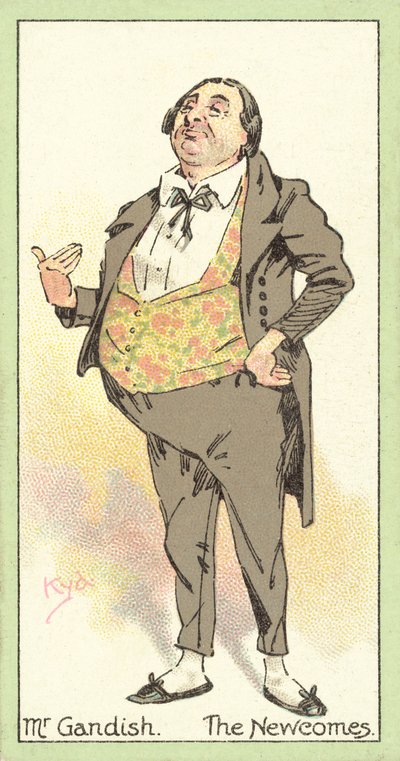 Sr. Gandish, The Newcomes (cromolitografía) de after Joseph Clayton Clarke