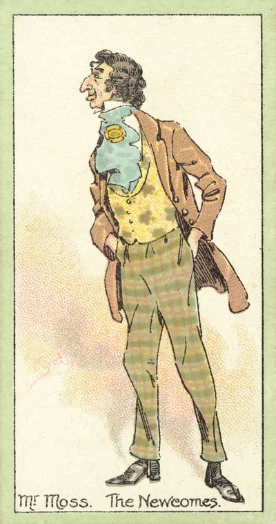 Sr. Moss, The Newcomes (cromolitografía) de after Joseph Clayton Clarke