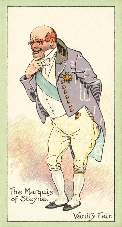 El Marqués de Steyne, Vanity Fair de after Joseph Clayton Clarke
