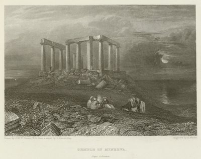 Templo de Minerva, Cabo Colonna de after Joseph Mallord William Turner