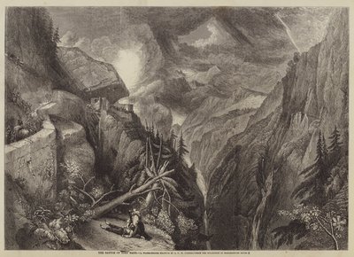 La batalla de Fort Bard de after Joseph Mallord William Turner
