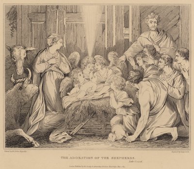 La adoración de los pastores, Lucas de after Joshua Reynolds