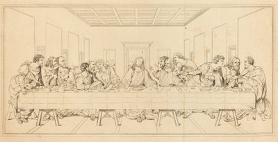 La última cena de after Leonardo da Vinci
