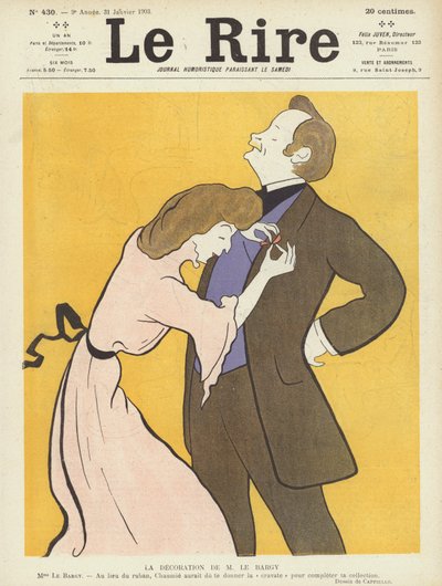La decoración del Sr. le Bargy. Ilustración para Le Rire de after Leonetto Cappiello
