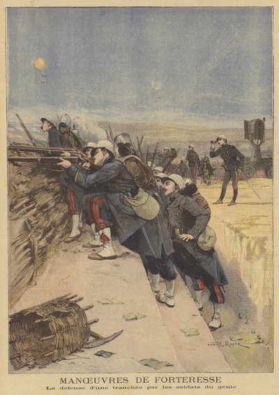 Maniobras del ejército francés de after Lionel Royer