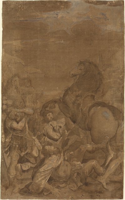 La conversión de San Pablo de after Lodovico Carracci