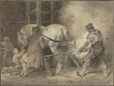 La herrería de after Léon Cogniet after Théodore Gericault