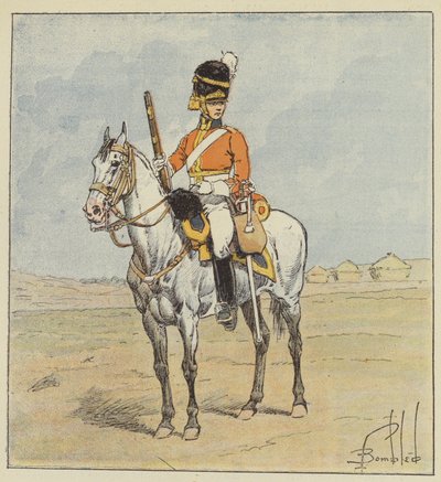 Ejército inglés, Dragón escocés, Scotch-Greys de after Louis Charles Bombled