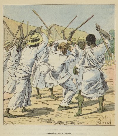 Asesinato de M. Grand de after Louis Charles Bombled