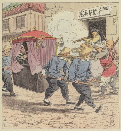Asesinato del barón Ketteler, embajador de Alemania en Pekín de after Louis Charles Bombled