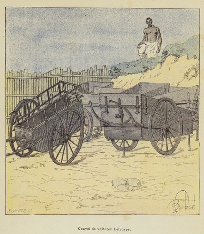 Convoy de carros Lefebvre de after Louis Charles Bombled