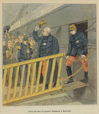 Desembarco del general Duchesne en Marsella de after Louis Charles Bombled