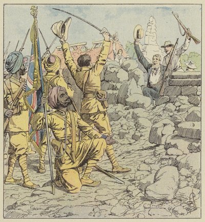 Liberación de las legaciones, entrada de los sijs de after Louis Charles Bombled