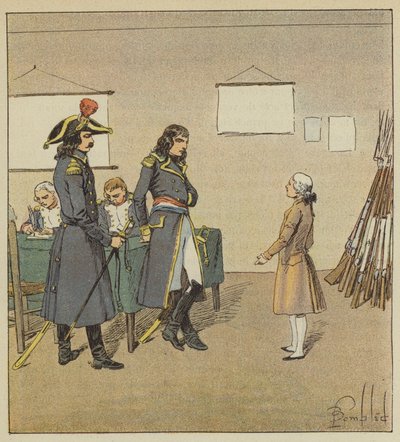 Eugene de Beauharnais reclama a Bonaparte la espada de su padre de after Louis Charles Bombled