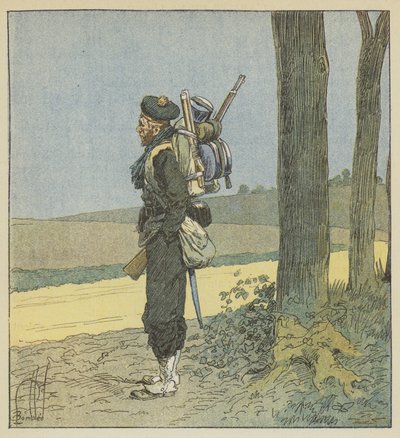 Fusilero marino de after Louis Charles Bombled