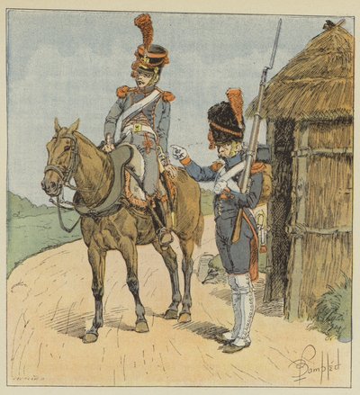 Guardia imperial, Artillería a pie y tren de artillería de after Louis Charles Bombled