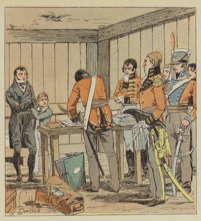 Hudson-Lowe registra los papeles de Las-Cases de after Louis Charles Bombled